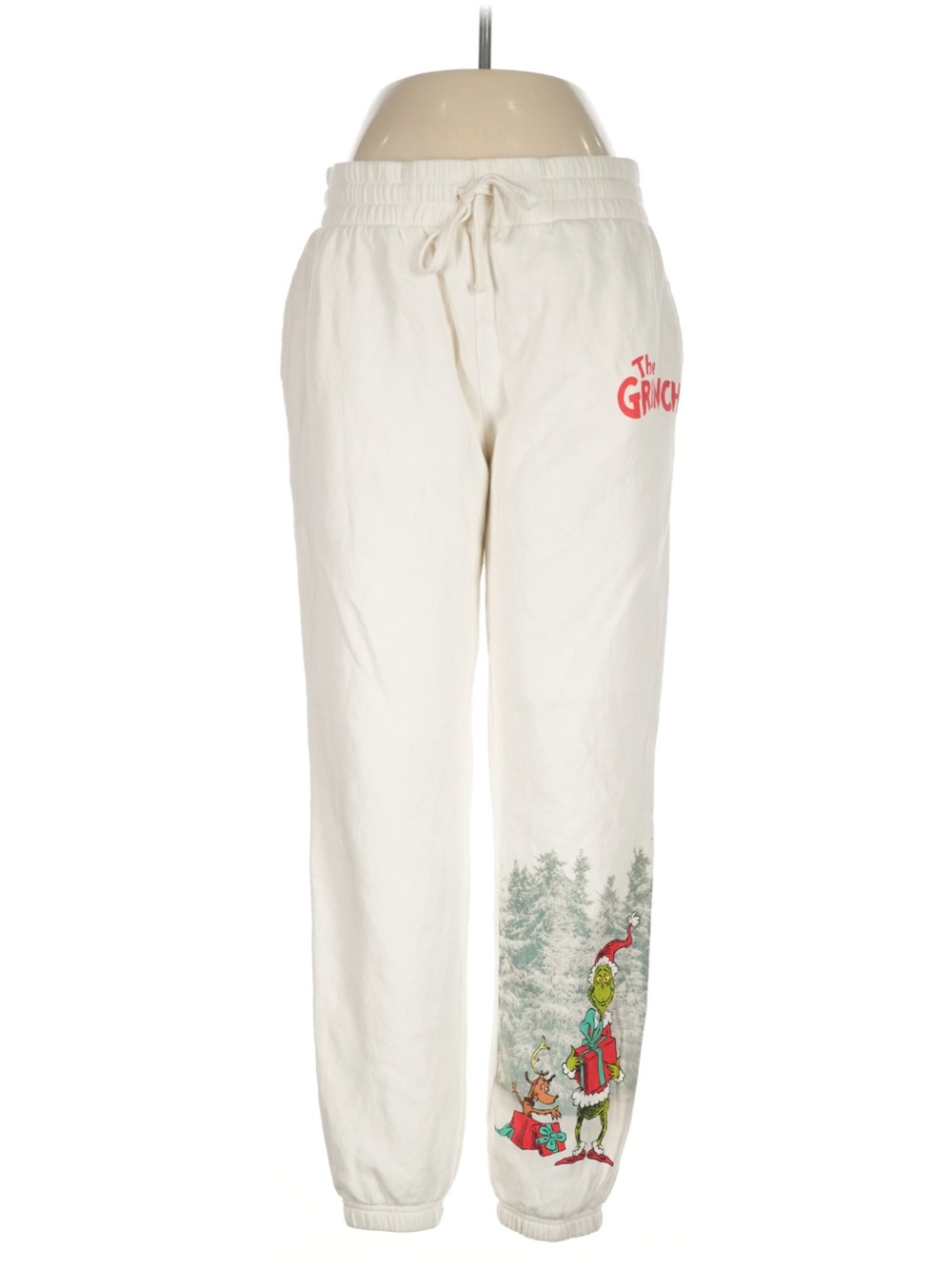 NWT The Grinch Cream Graphic Joggers